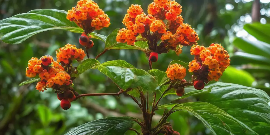 Guarana plant Paullinia cupana in Brazilian Amazon