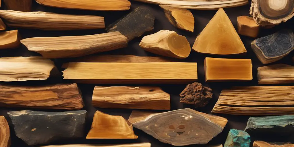 Palo Santo wood in a serene and healing environment, comparison with other spiritual woods and resins